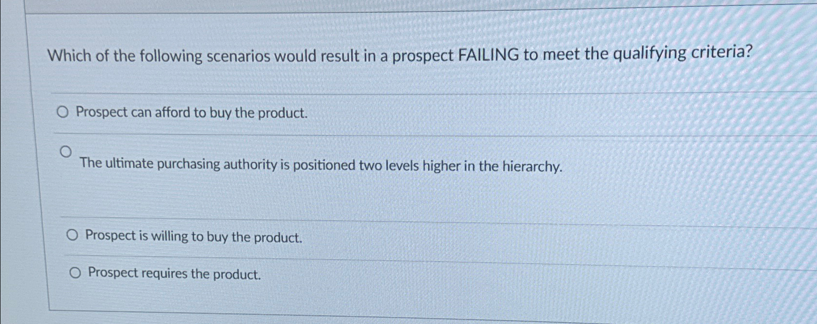 Solved Which of the following scenarios would result in a | Chegg.com