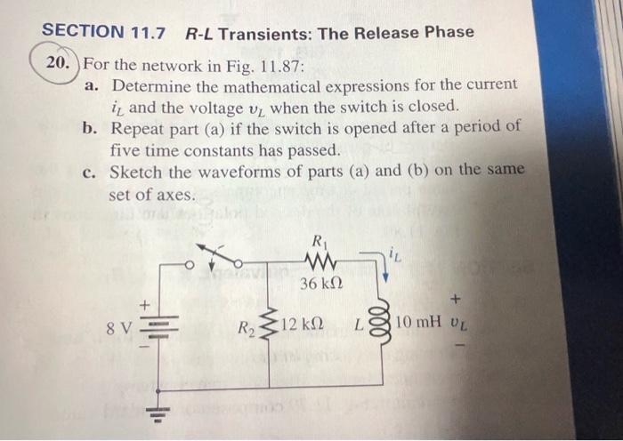 [Solved]: 20. For The Network In Fig. 11.87:a.) Determine Th