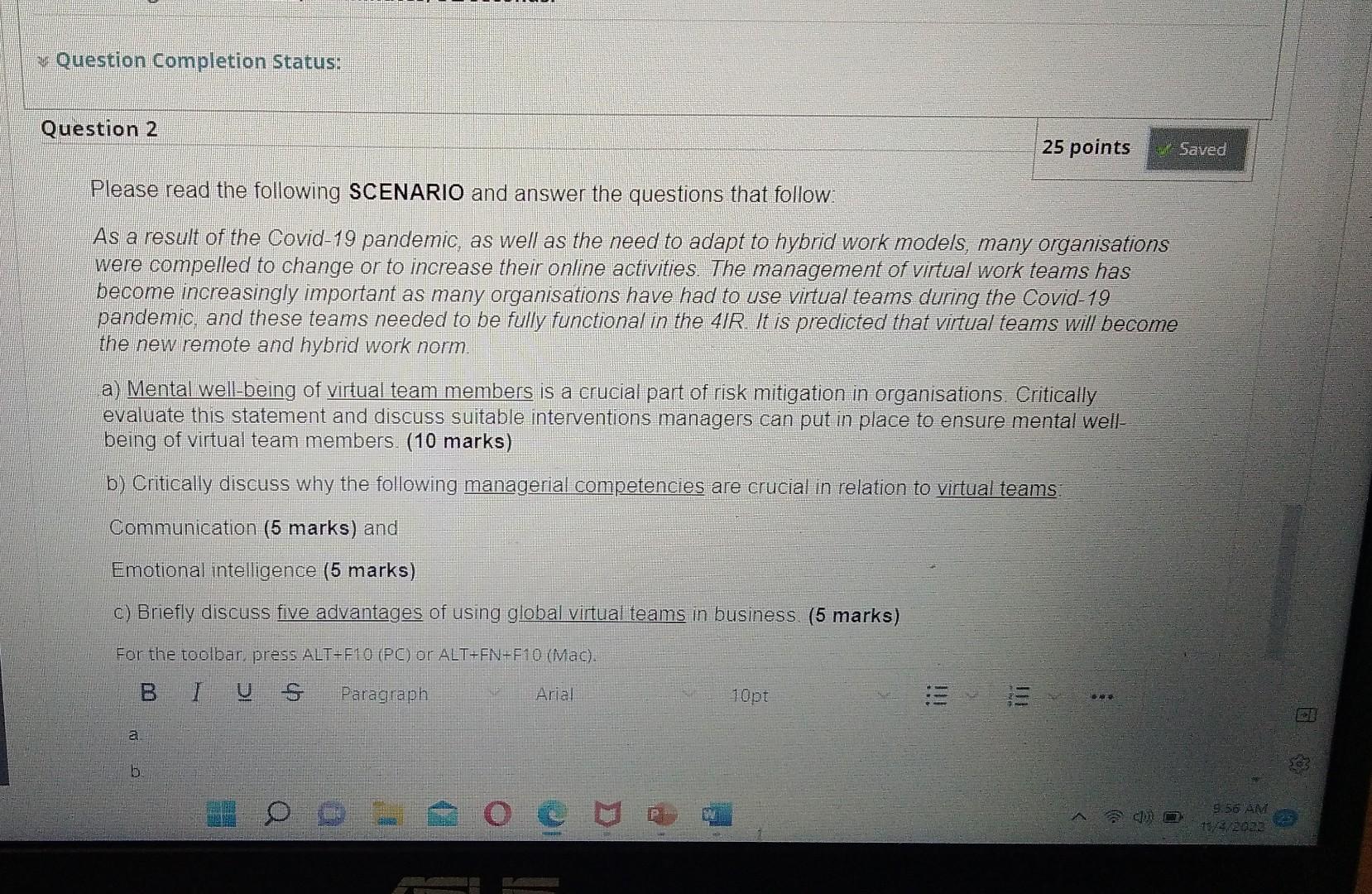 Solved Please read the following SCENARIO and answer the | Chegg.com