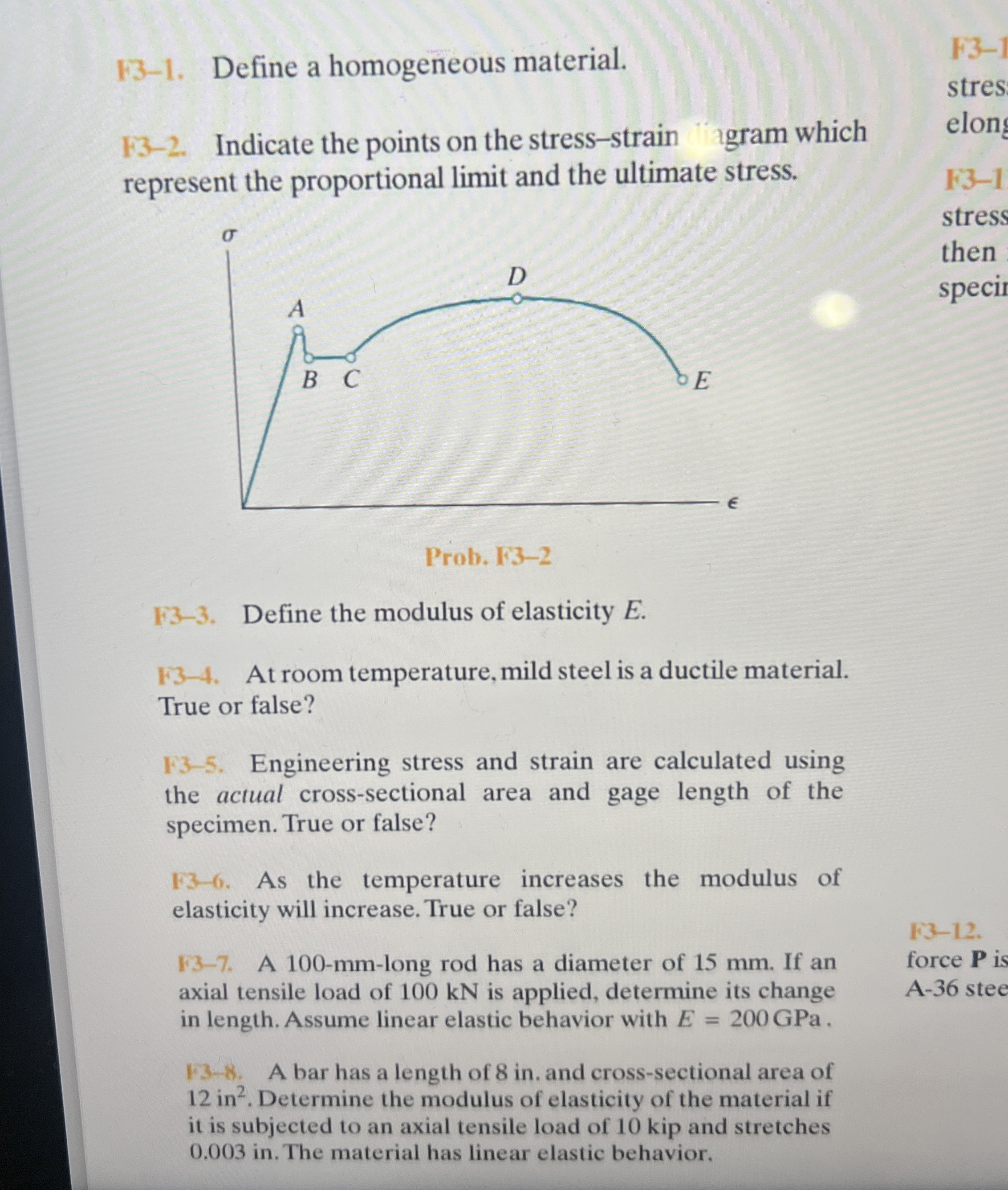 Solved 13-1. ﻿Define a homogeneous material.13-2. ﻿Indicate | Chegg.com