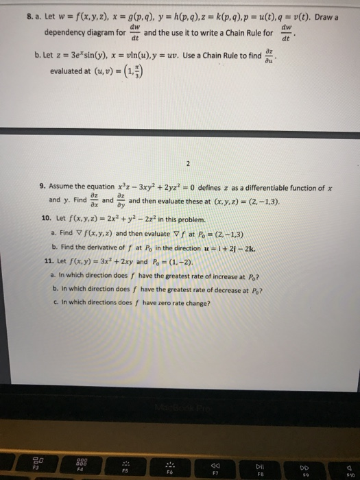 Solved 8 A Let W F X Y Z X G P Q Y H P Q Z Chegg Com