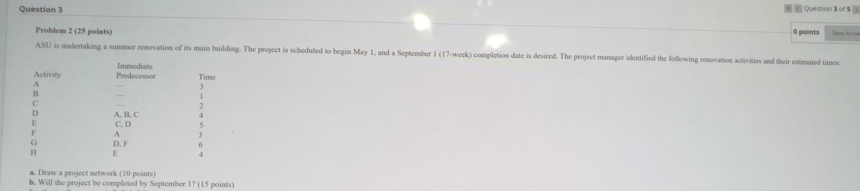 Solved Question 2 O points Save Answer Problem 1 (30 points) | Chegg.com