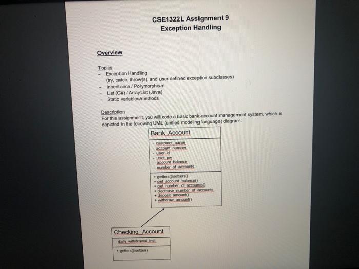 Solved In Java Please, make sure the code has everything the | Chegg.com