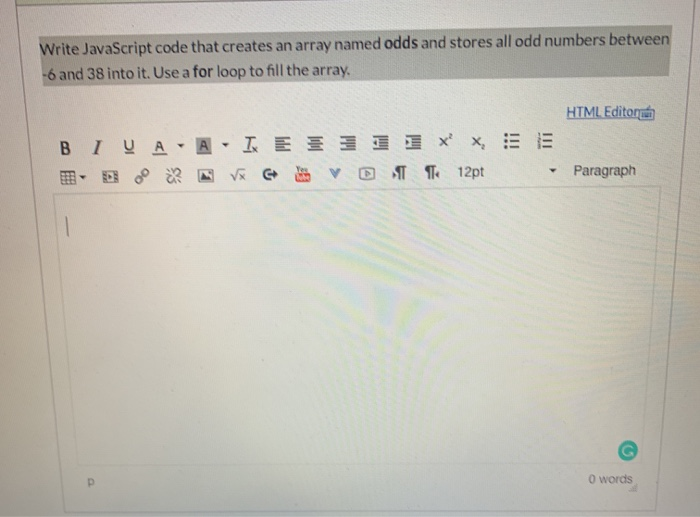 Solved Write JavaScript code that creates an array named | Chegg.com