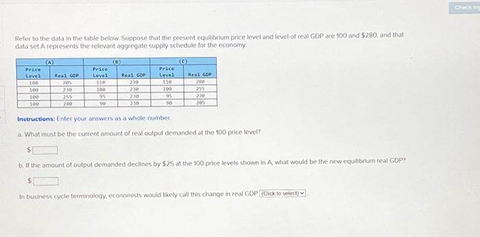 Solved Refer to the data in the table below. Suppose that | Chegg.com