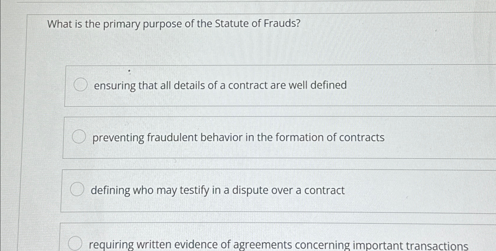 Solved What is the primary purpose of the Statute of