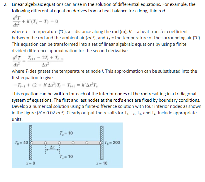 Solved Write a MATLAB function to solve the following | Chegg.com