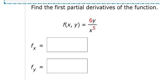 Solved Find the first partial derivatives of the function. | Chegg.com