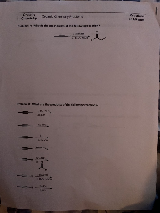 Solved Organic Chemistry Organic Chemistry Problems | Chegg.com