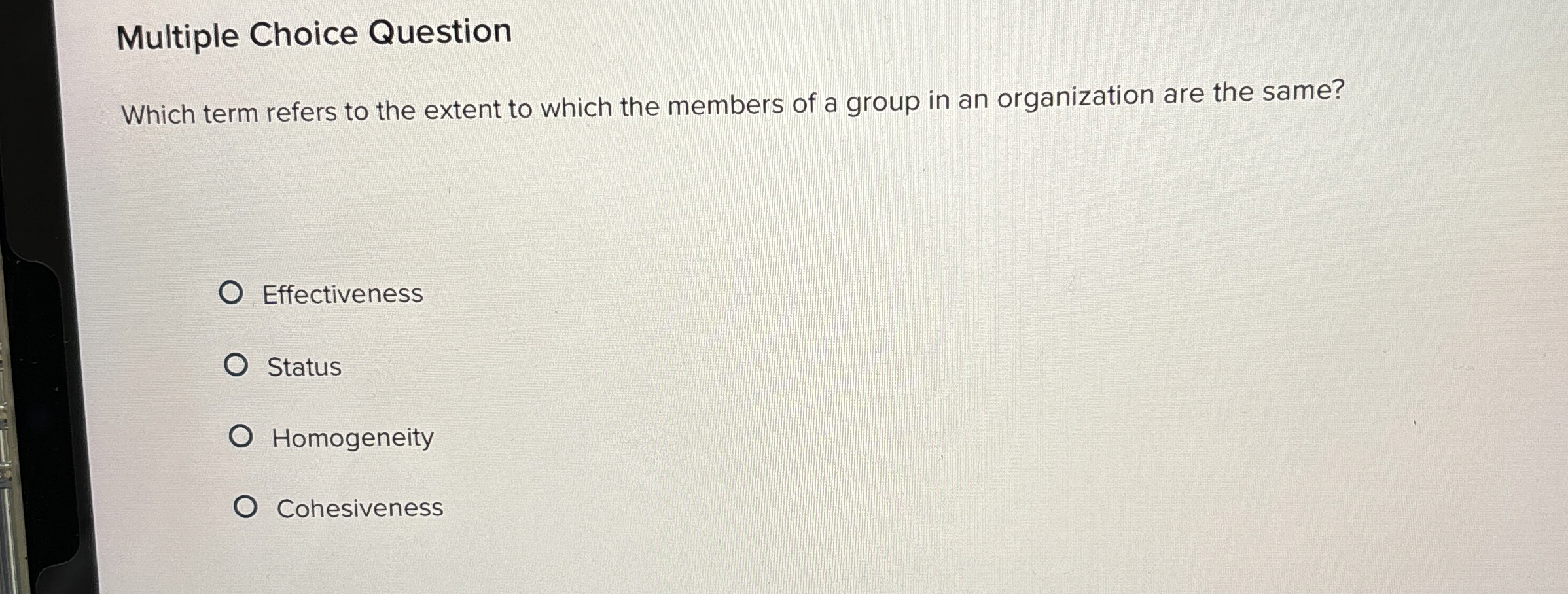 Solved Multiple Choice QuestionWhich term refers to the | Chegg.com