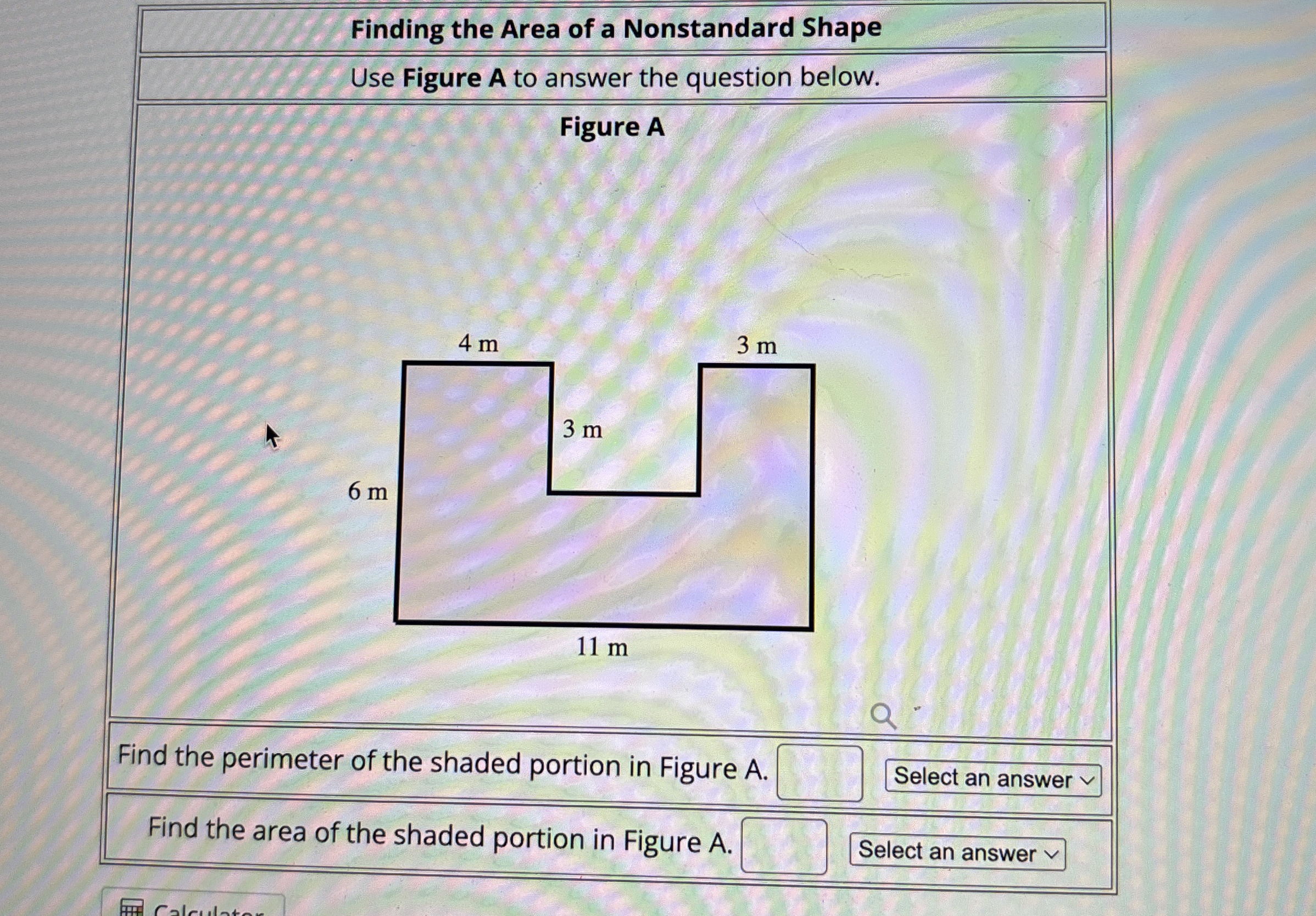 Solved Finding the Area of a Nonstandard ShapeUse Figure A | Chegg.com