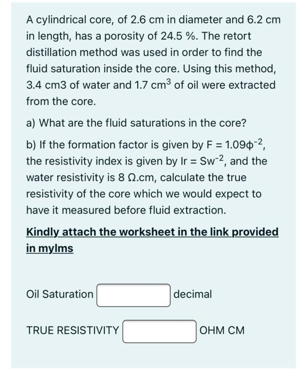 Solved The figure below shows capillary pressure data during | Chegg.com