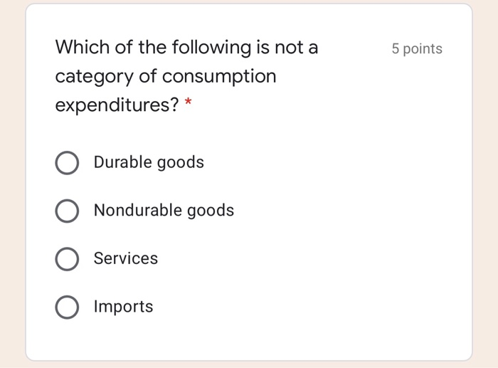 Solved 5 points Which of the following is not a category of