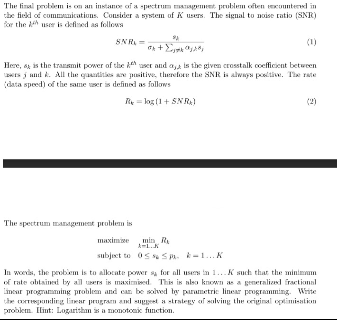 Cable Math Problems Spectrum Solved The final problem is on an instance of a spectrum | Chegg.com