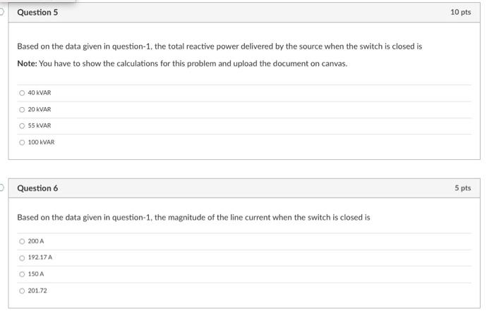 Solved Question 1 10 Pts Figure Below Shows A Three Phase