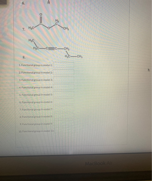 Solved Identify the functional groups in each of the | Chegg.com