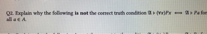 Solved Q2. Explain why the following is not the correct | Chegg.com