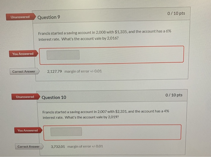 Solved 0/10 pts Unanswered Question 9 Francis started a | Chegg.com