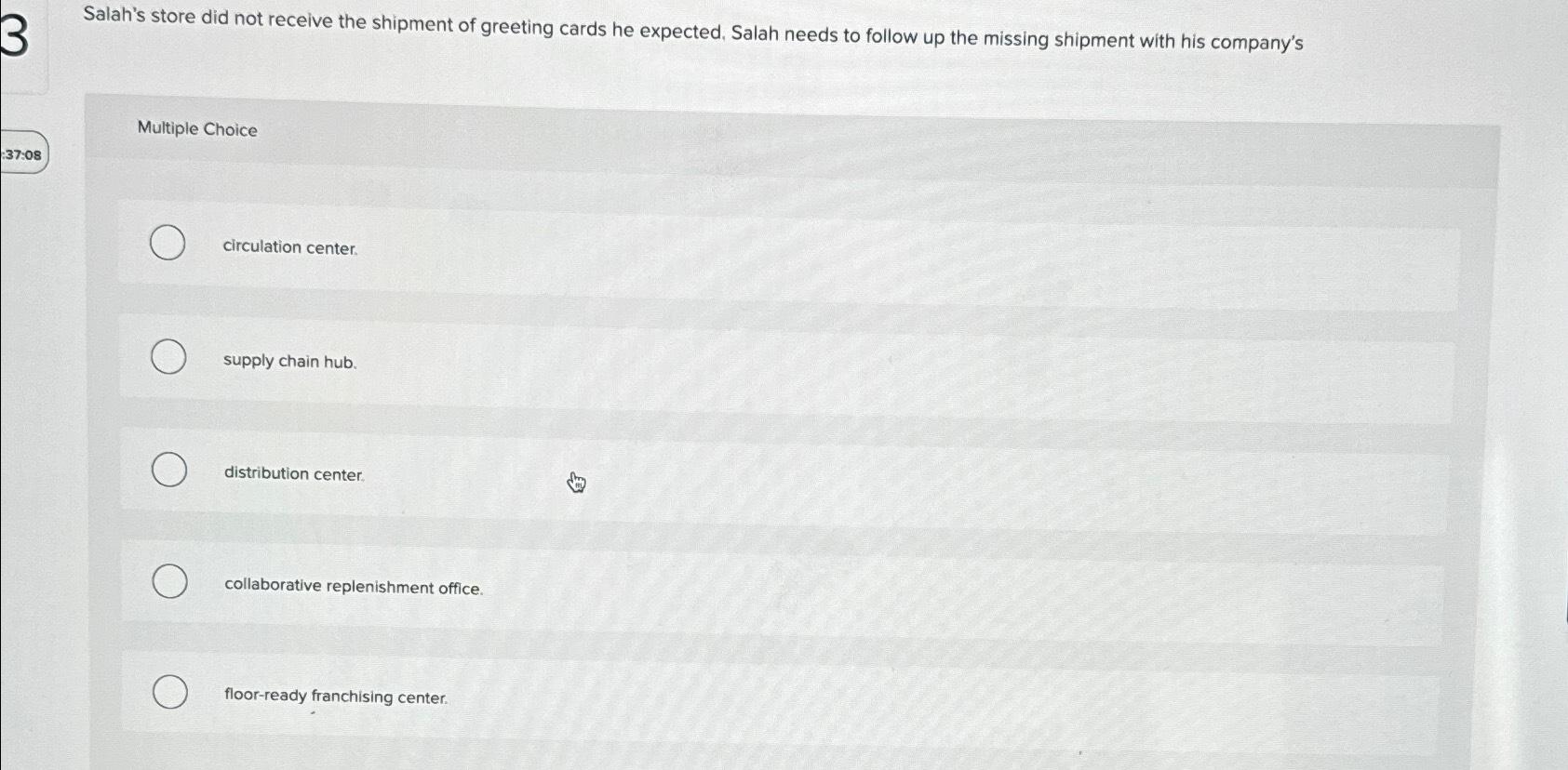 Solved Salah's store did not receive the shipment of | Chegg.com