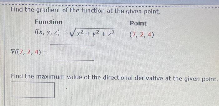 Solved Find fx and fy′ and evaluate each at the given point. | Chegg.com