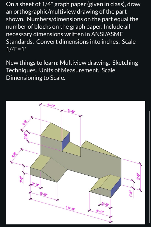 Solved On a sheet of 14'' ﻿graph paper (given in class), | Chegg.com