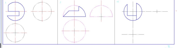 Solved finish the top and left side views for the cut sphere | Chegg.com