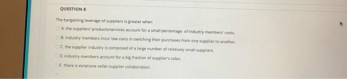 Solved Question 2 A Strategically Relevant Political Factor | Chegg.com