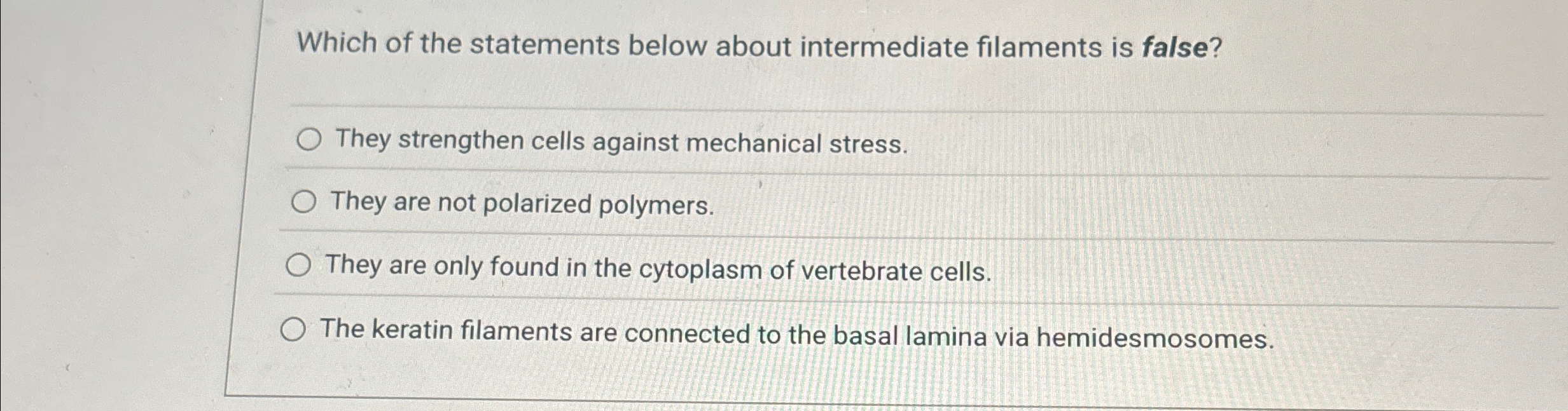 Solved Which of the statements below about intermediate | Chegg.com