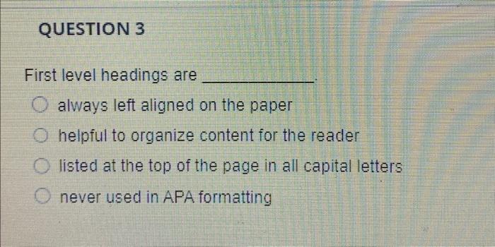References in APA format must be listed in order of | Chegg.com