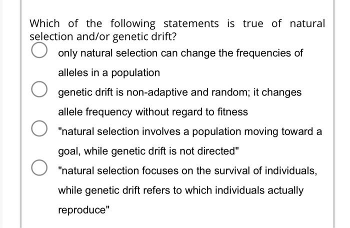 Solved Which of the following statements is true of natural | Chegg.com