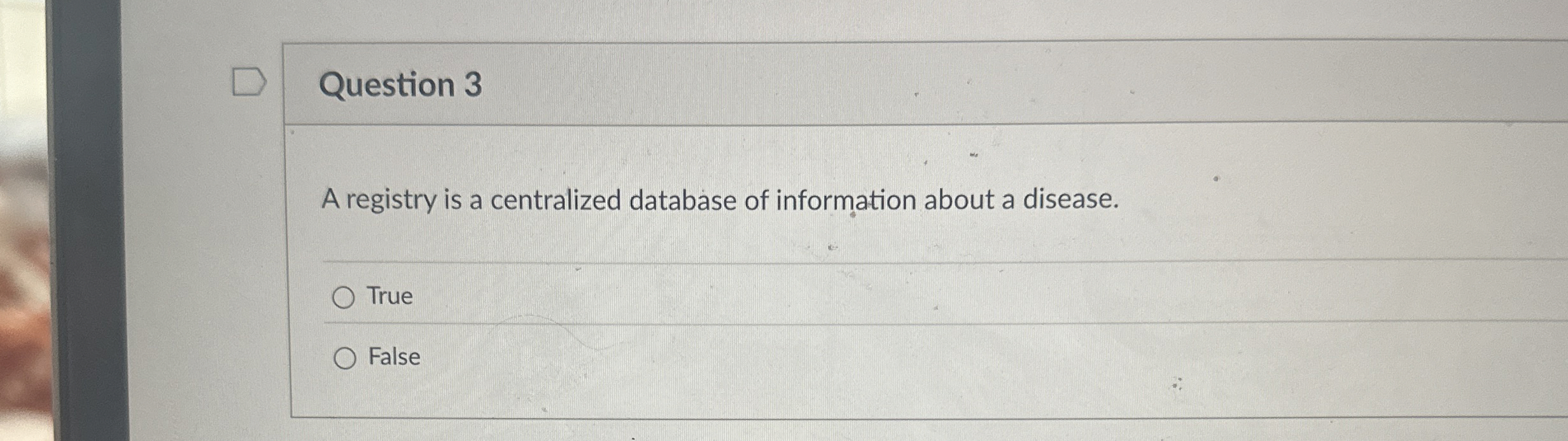 Solved Question 3A registry is a centralized database of | Chegg.com