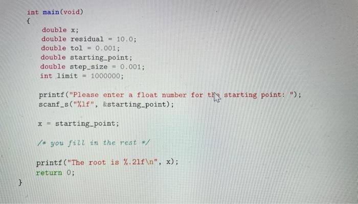 Solved Question: Write a program which solves r+-32? + 12 + | Chegg.com