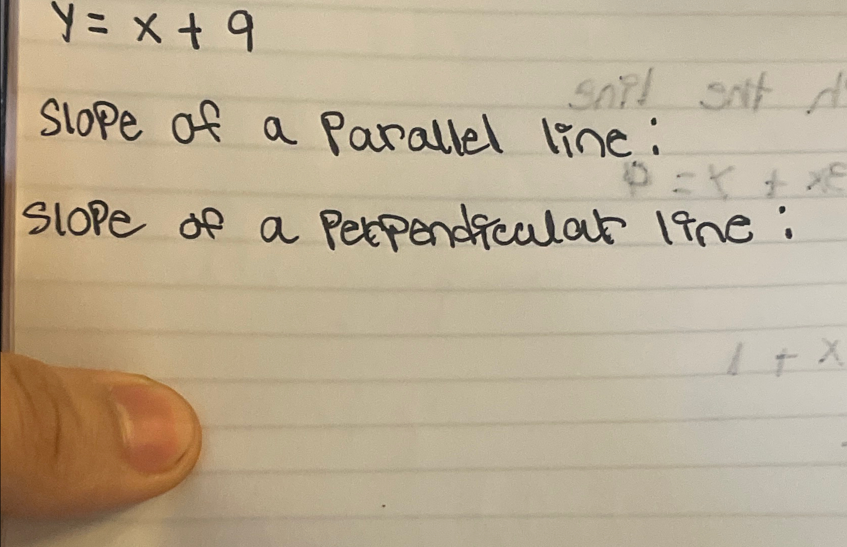 solved-y-x-9slope-of-a-parallel-line-slope-of-a-chegg