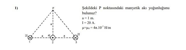 Solved The magnetic flux density at point P in the | Chegg.com