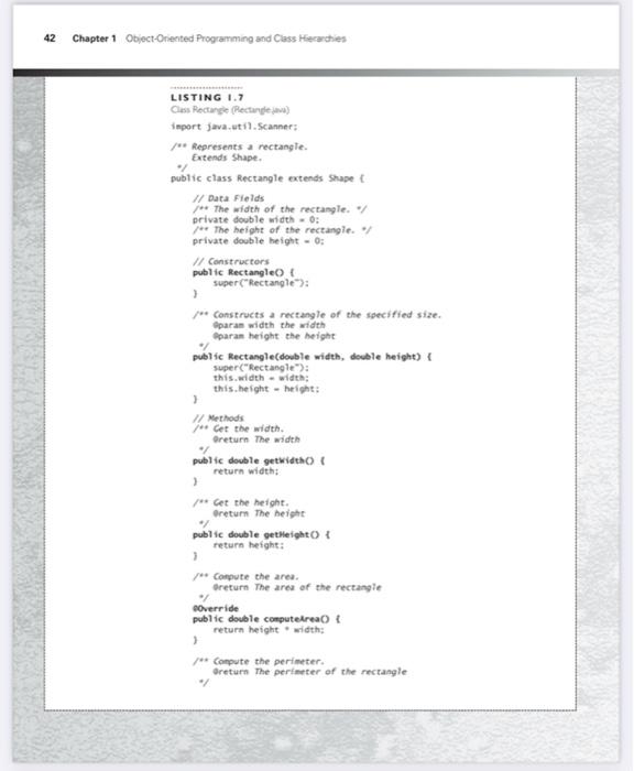 Solved Java Programming:Read the case study “A Shape Class | Chegg.com