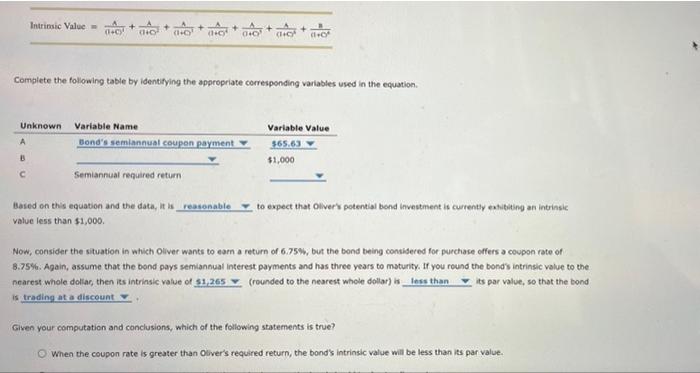 Solved The process of bond valuation is based on the | Chegg.com