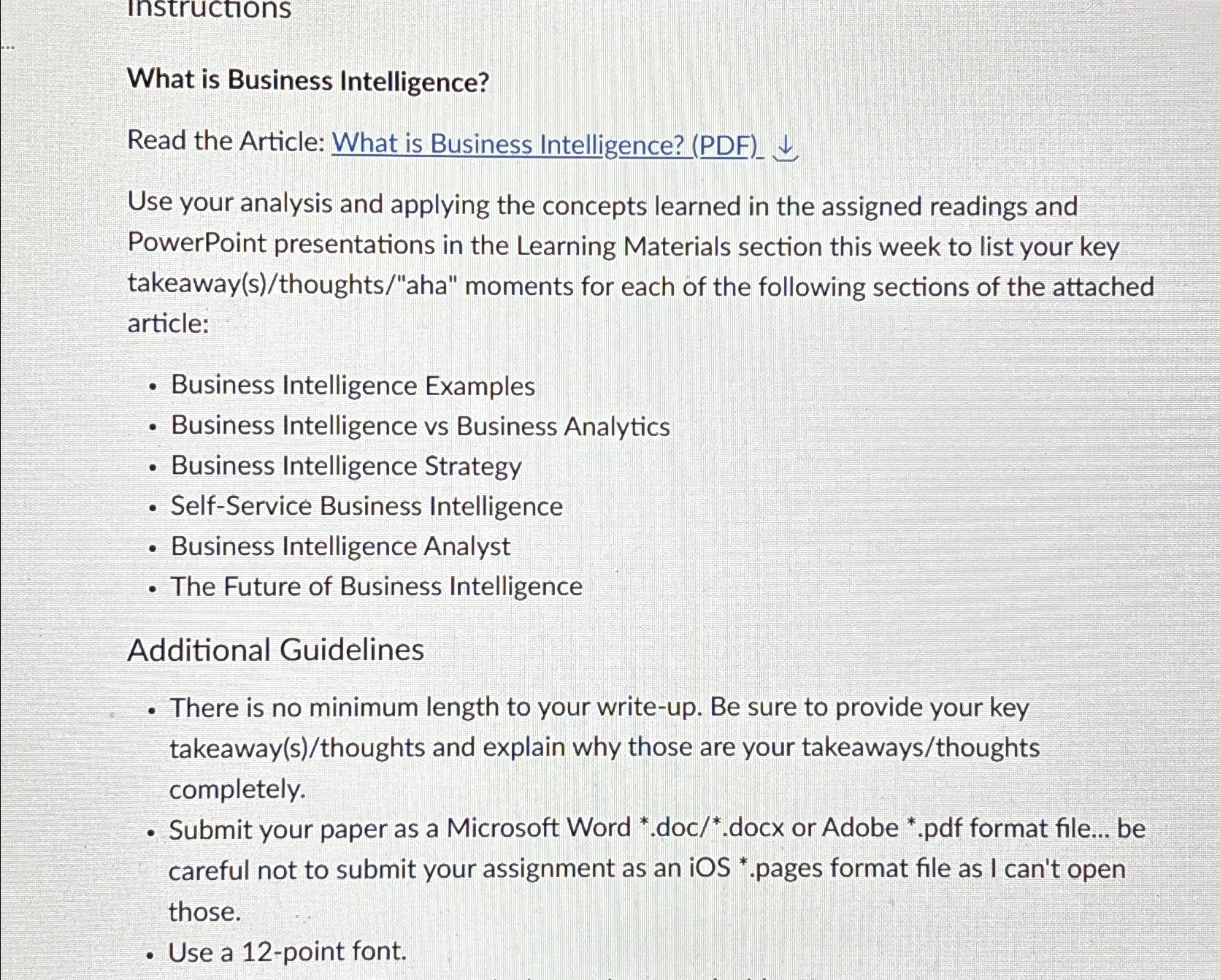 solved-what-is-business-intelligence-read-the-article-what-chegg