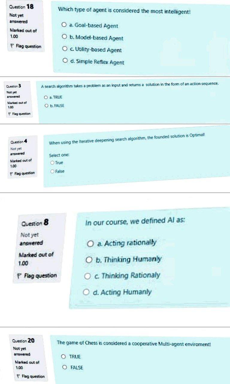 Solved Question 18 Which Type Of Agent Is Considered The Chegg Com