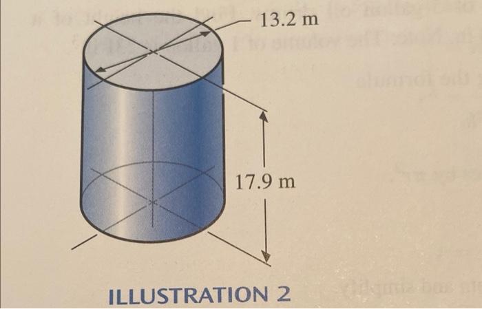 find the lateral surface area of the following cylinder