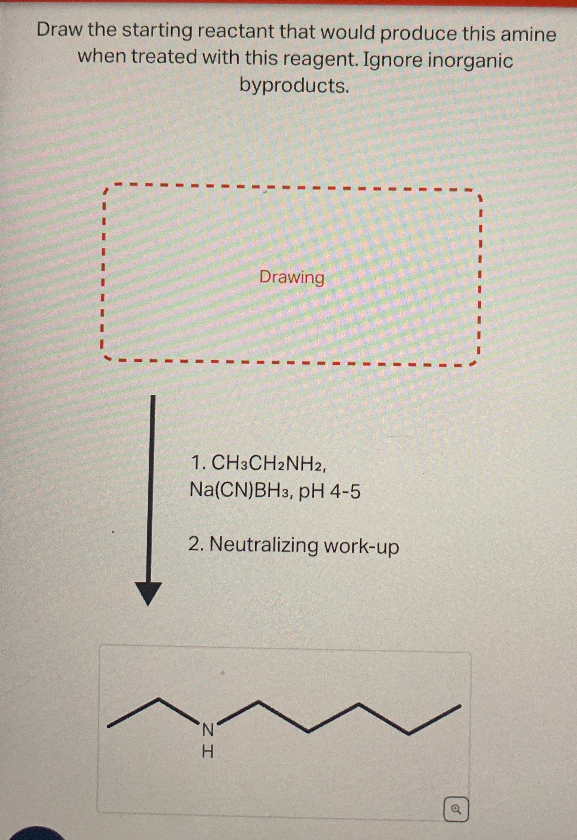 Solved Draw the starting reactant that would produce this | Chegg.com