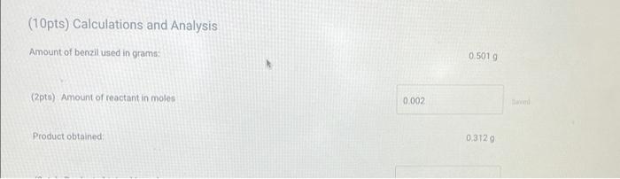 1. product theoretical yield 2. product percent | Chegg.com