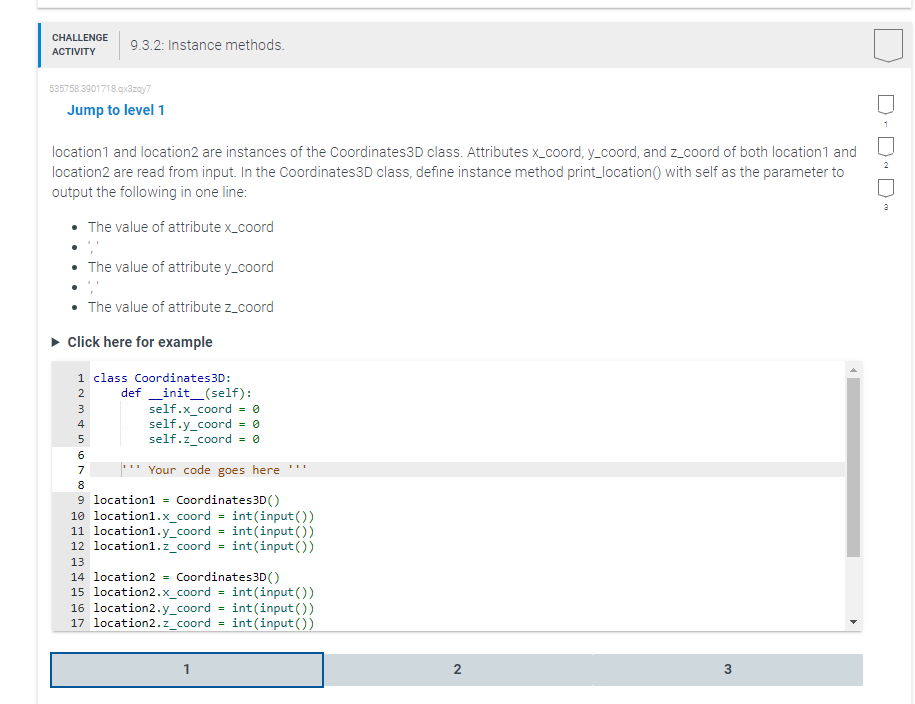 Solved location1 ﻿and location2 ﻿are instances of the | Chegg.com