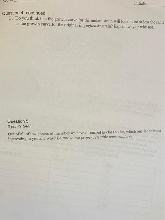 Solved 6:20 Question 4 15 points total Imagine that you are | Chegg.com