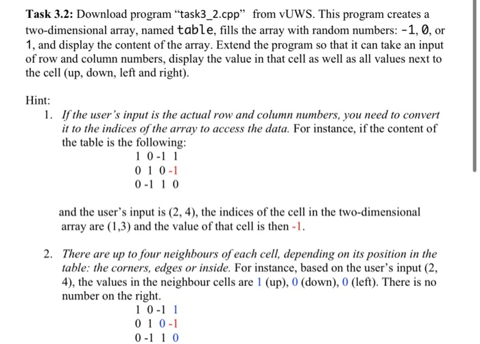 Task Cpp Example Solved Task 3.2: Download program “task3_2.cpp