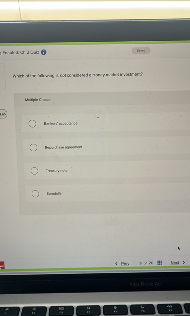 Solved Which of the following is not considered a money | Chegg.com