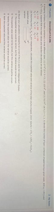 Solved 2. - 15 points DevoreStat9 5.E.058. My Notes F land A | Chegg.com