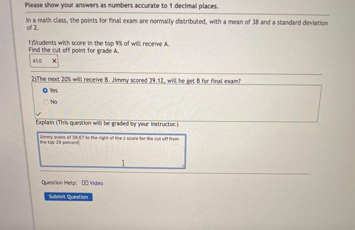 Solved Please show your answers as numbers accurate to 1 | Chegg.com