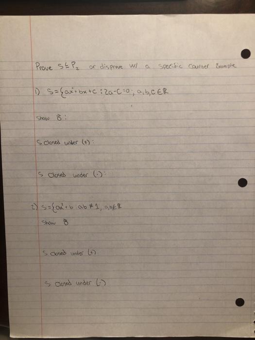 Solved Prove Sep₂ Or Disprove Wl A Specific Counter Example