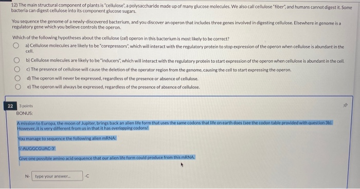 solved-12-the-main-structural-component-of-plants-is-chegg