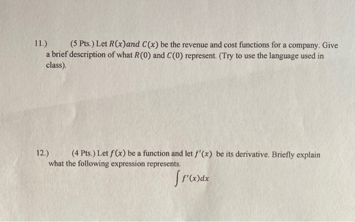 Solved Hello can you please help me wirh these two question? | Chegg.com